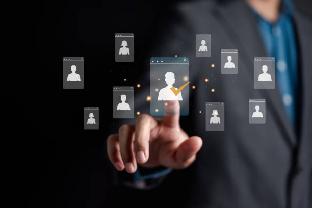 istock HRM or Human Resource Management, selective and accept to manager  for human development recruitment leadership and customer target group concept. 2034388261