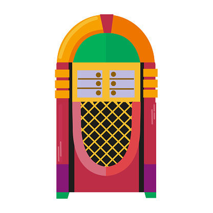 Jukebox icon clipart avatar logotype isolated vector illustration
