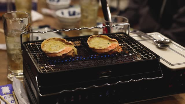 Grilled Crab Shells with Miso Preparation