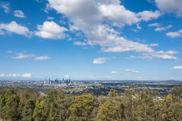istock Panoramic view on Brisbane city from Mt-Coot-Tha Lookout, Australia 2034564277