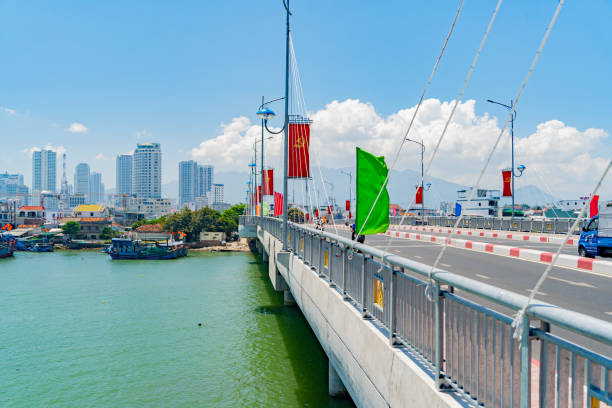 istock The city bridge over the river. 2034577878