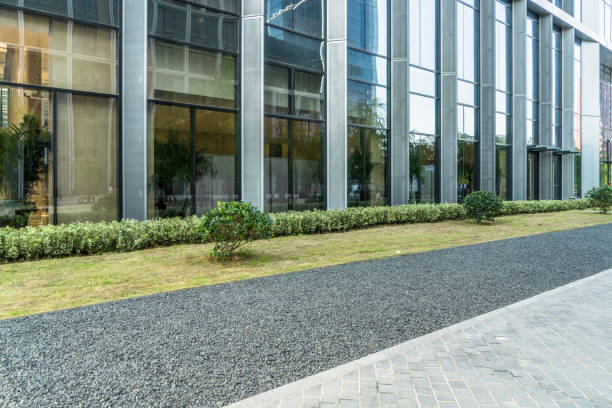 istock modern buildings and empty pavement in china 2034594563