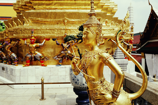 This ancient Thai temple shines brilliantly with its grandeur. Glazed tiles sparkle, and the golden Buddha statues exude solemnity. The air is filled with the scent of incense, creating an atmosphere of reverence and sanctity in the temple. Captured with the Leica Q3.
