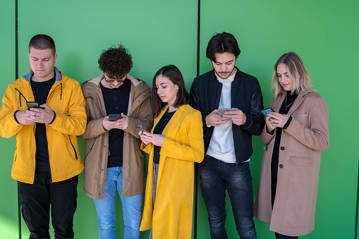 Millenial Using Technology Millennial Generation Modern Devices Technology Stock Photo - Download ...