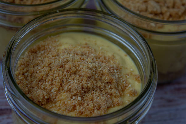 istock Creamy lemon dessert on graham cracker 2034725394