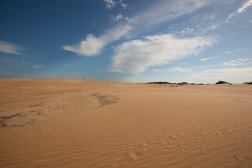 sand dunes in the maroccan desert