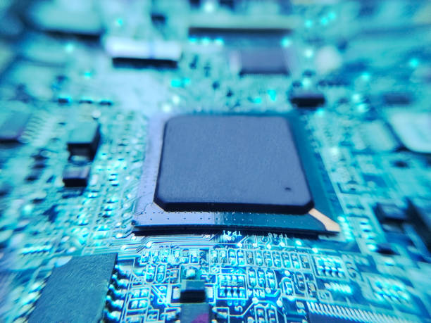 istock The macro photography of printed circuit board PCB. Focus on chipset. 2034755621