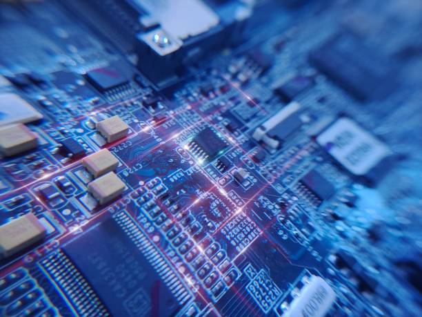istock The macro photography of printed circuit board PCB 2034764579