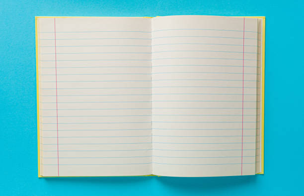 istock Copybook Mockup, Notebook on Office Desk with Copy Space for Text, Moleskin Template 2034841638