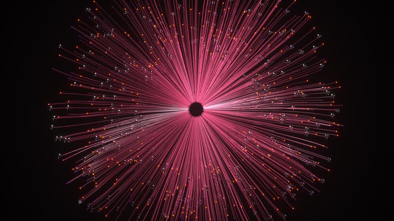 Tech Halo: Circular Particle Emission Resembling Dilating Pupils