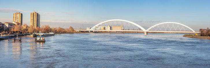 iconic bridges of Novi Sad, marveling at the panoramic views of the Danube River and the city's skyline