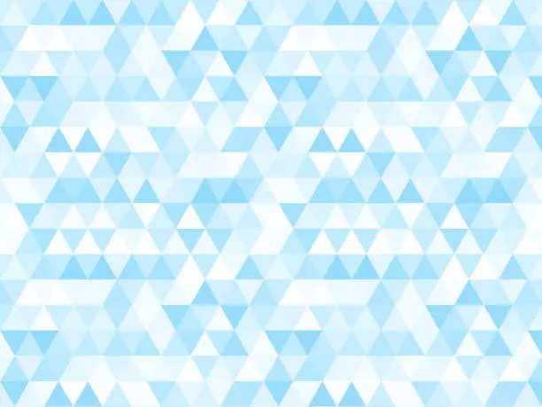 Vector illustration of Triangular geometric pattern_background_blue