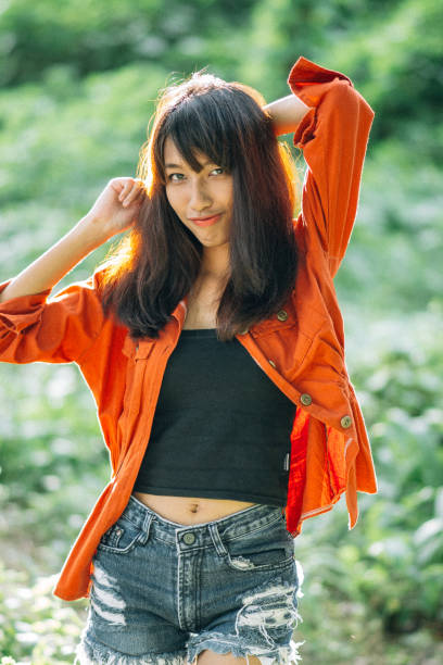 very skinny brown woman