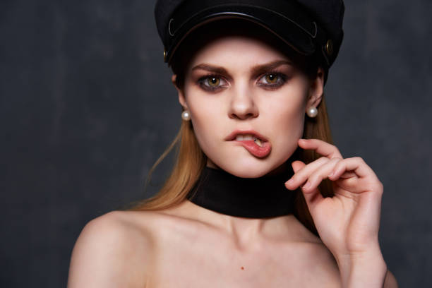 attractive look women makeup glamor moda Studio. High quality photo