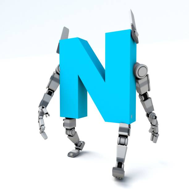istock 3D illustration of the letter N robot 2035076667