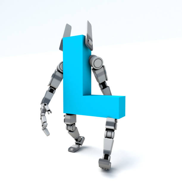 istock 3D illustration of the letter L robot 2035076869