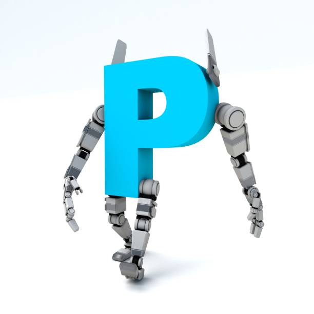 istock 3D illustration of the letter P robot 2035076880