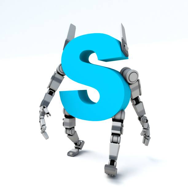istock 3D illustration of the letter S robot 2035078528