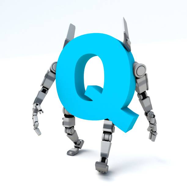 istock 3D illustration of the letter Q robot 2035080021