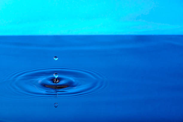 Water drop isolated on white background