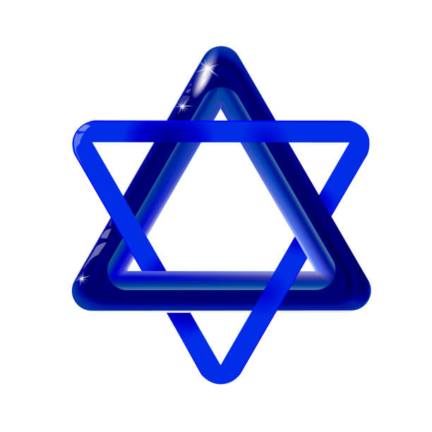 illustrations, cliparts, dessins animés et icônes de sacred  symbol star of david. shield of david. magen illustration, icon - david star shape symbol computer icon