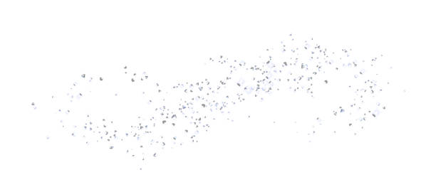 istock Background plume silver crumbs. Silverish dust, isolated. Sand particles. Confetti, carefully placed by hand. . 2035165058