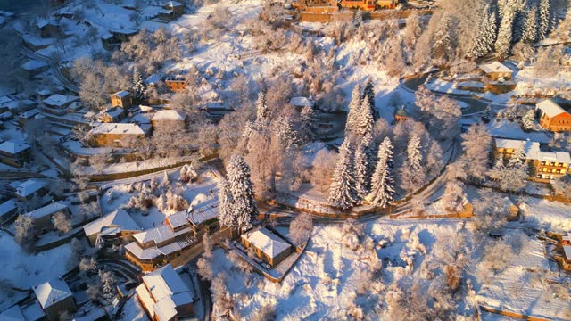 Dardha in snow, Albanian Village