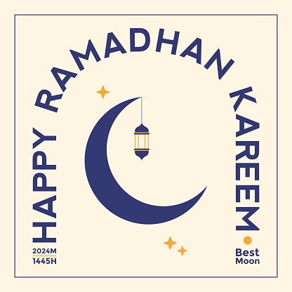 Ramadan themed vector design, all Muslims are happy to welcome this holy month