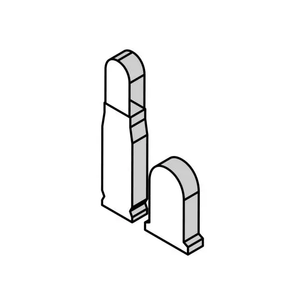Vector illustration of bullet types isometric icon vector illustration
