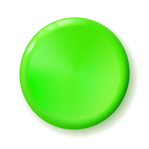 istock Shiny circle green button for holiday and for internet or your business presentation.  illustration 2035258921