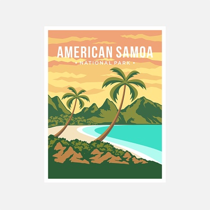 National Park poster vector illustration design