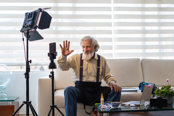 istock Vlogging of elderly people 2035312596