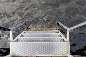 bathing ladder in the water