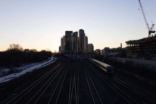 Toronto Skyline at Night showing Union Station