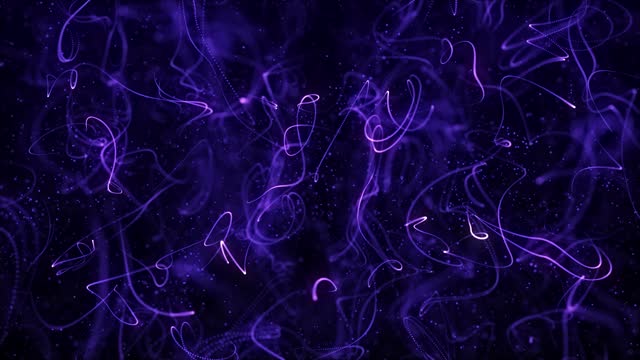 Dynamic wave of glowing particles. Data flow information. Concept of digital communication. Big data visualization. 3D rendering. 4k animation.