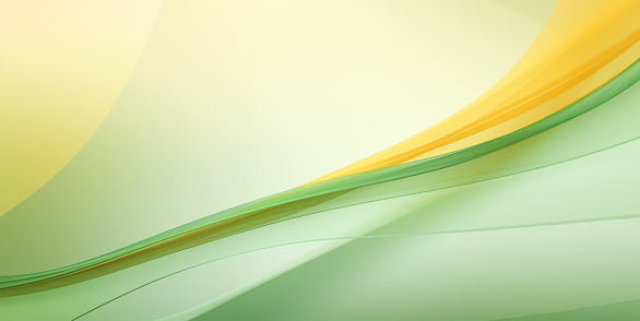 Abstract green and yellow gradient texture background with smooth waves