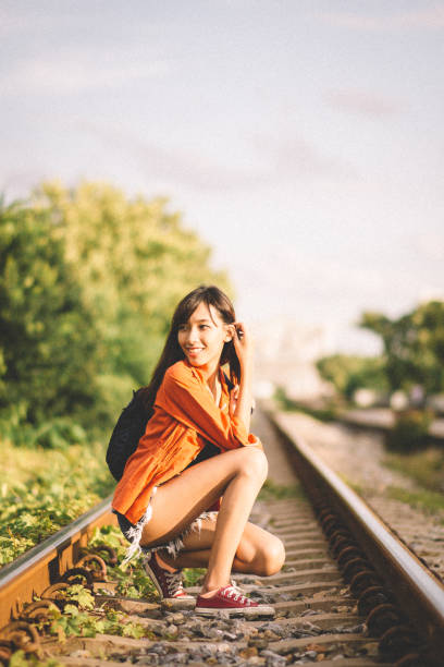 very skinny brown woman