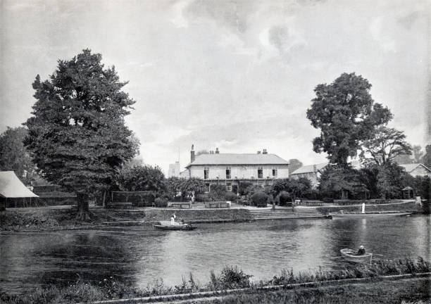 istock Eel Pie Island vintage 19th century photograph 2035402851