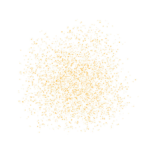 istock Background Golden texture crumbs. Gold dust scattering on a white background. Particles grain or sand assembled.  backdrop shards, pieces abstraction. Illustration grunge textures for design 2035409653