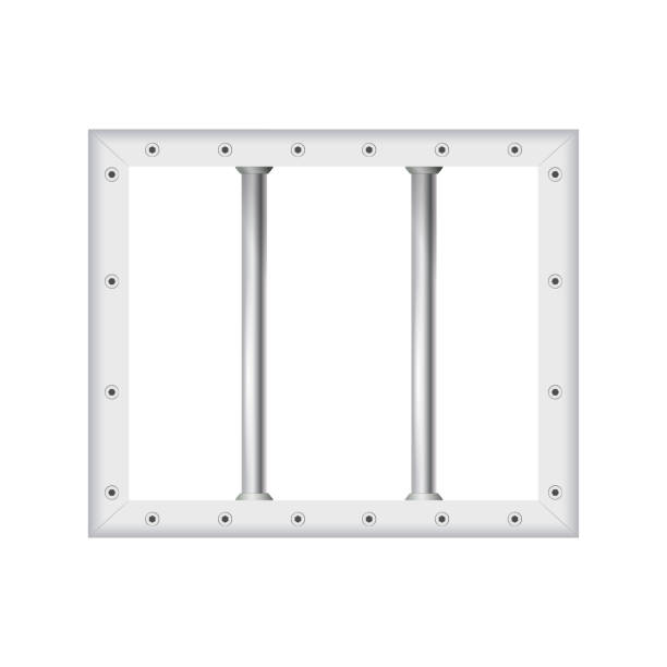 istock Prison bar metal realistic detailed isolated on transparent background. Design jail. Iron cells.  detailed illustration. Detention centre. Isolated way, restriction of freedom concept 2035415014