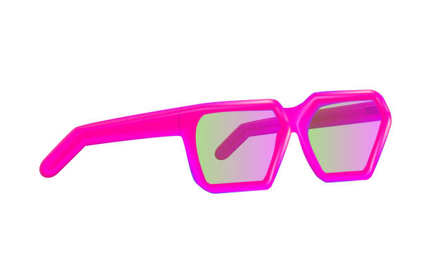 istock Female summer  with pink sunglasses. Illustration isolated, eps 10 2035450228