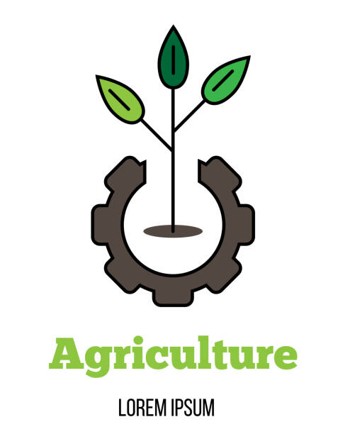 istock Gear Mechanism with a Plant Sprout Agriculture Concept 2035469011