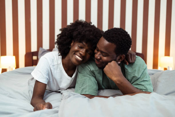istock Romantic African-American couple indoors 2035473070