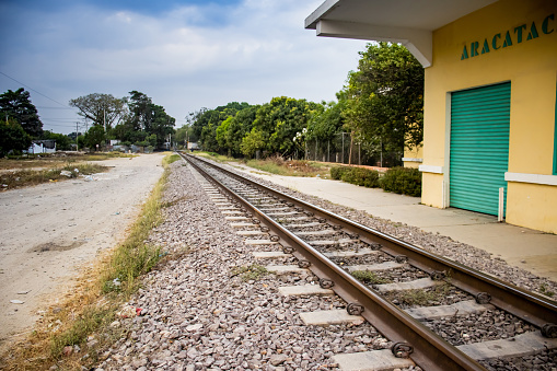 The famous Aracataca train station, one of the literary settings of Gabriel Garcia Marquez in his Nobel laureate book One Hundred Years of Solitude