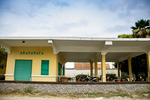 The famous Aracataca train station, one of the literary settings of Gabriel Garcia Marquez in his Nobel laureate book One Hundred Years of Solitude