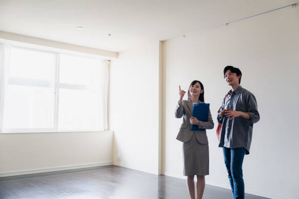 istock Young man previewing a rental house 2035567826