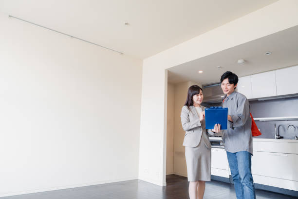 istock Young man previewing a rental house 2035567837
