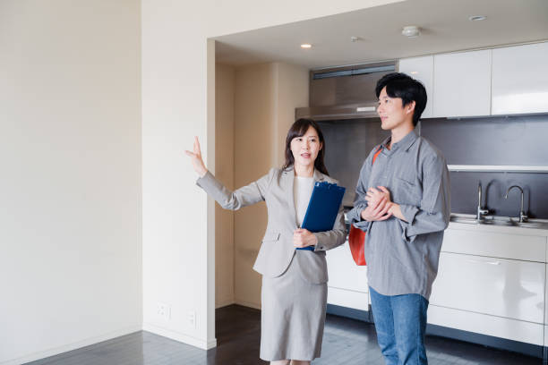 istock Young man previewing a rental house 2035568139