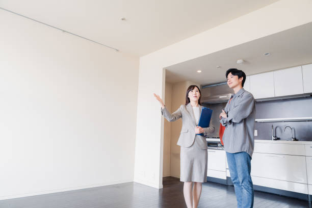 istock Young man previewing a rental house 2035568343
