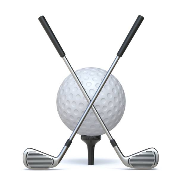 istock Golf clubs and golf ball 3D 2035659693